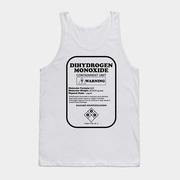 Dihydrogen Monoxide Tank Top by ScienceCorner